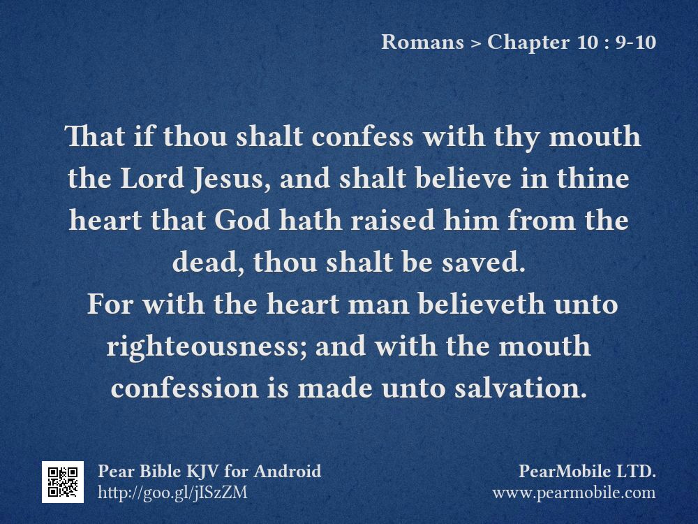 Romans, Chapter 10:9-10